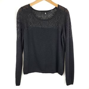 Anthropologie Knitted & Knotted Jacquard Sweater